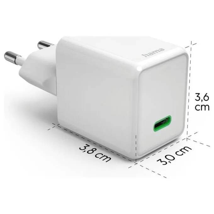 Hama supermini 45W GAN PD/QC 1x USB-C white — image 8