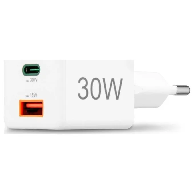 Hama mini 30W PD/QC 1x USB-C, 1x USB-A white — image 5