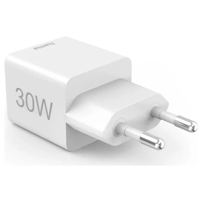Hama mini 30W PD/QC 1x USB-C, 1x USB-A white — image 7