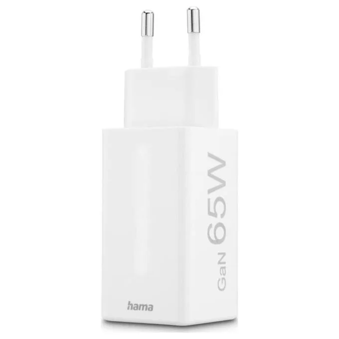 Hama mini Gan 65W PD/QC 2x USB-C, 1x USB-A white — image 5
