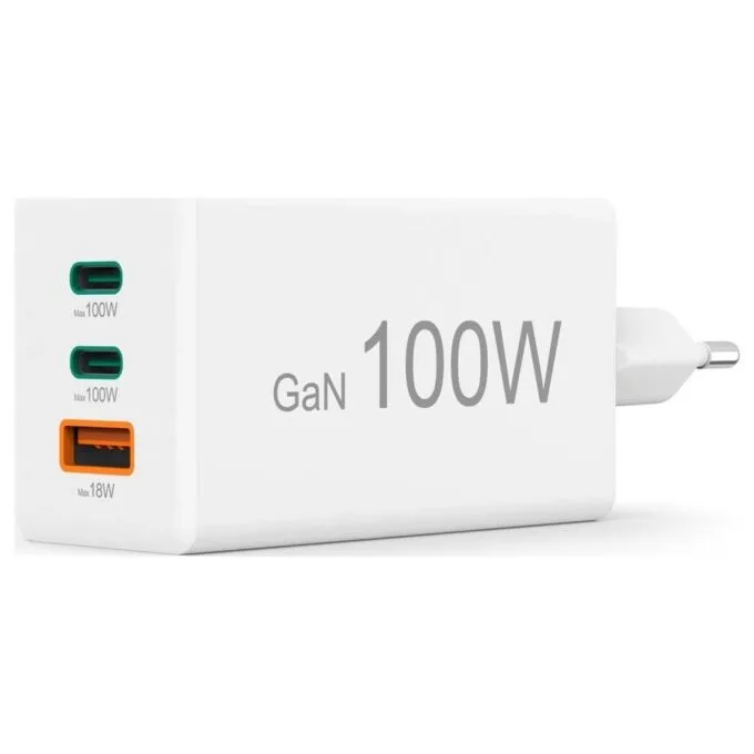 Hama mini 100W GaN PD/QC 2x USB-C, 1x USB-A biały — image 3