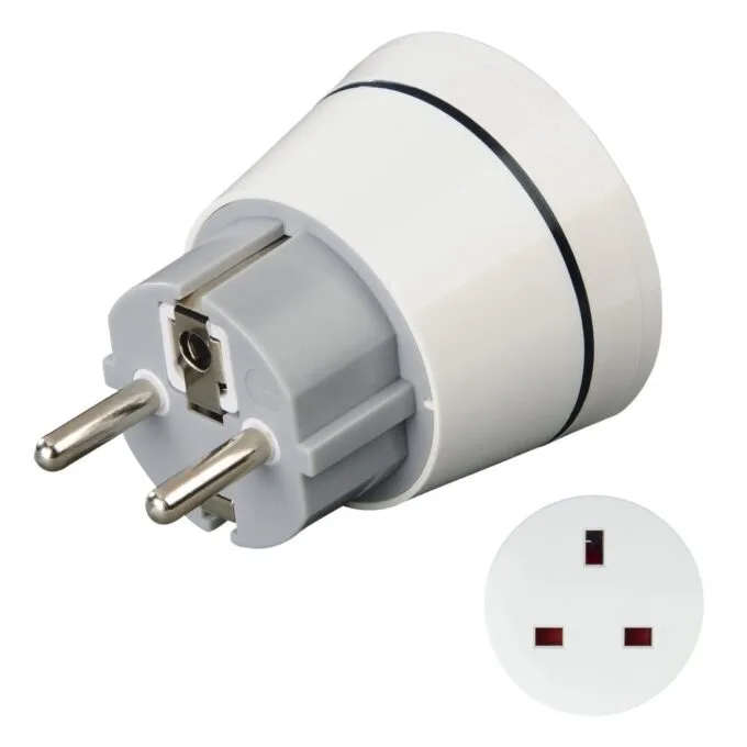 Hama travel adapter Core UK socket - EU plug — image 1