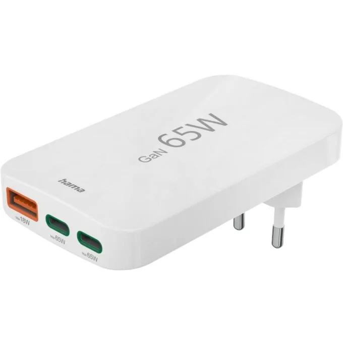 Hama 65W 2xUSB-C, 1xUSB-A PD folding — image 1