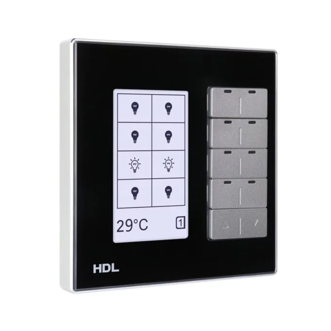 HDL Panel DLP MODERN Series 8 Buttons Black — image 3