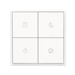 HDL Tile Series 4 Button Smart Panel Ivory White HDL-M/PT4RA.1