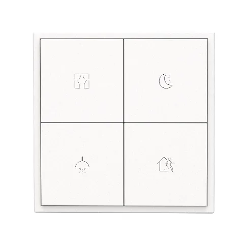 HDL Tile Series 4 Button Smart Panel Ivory White HDL-M/PT4RA.1 — image 1
