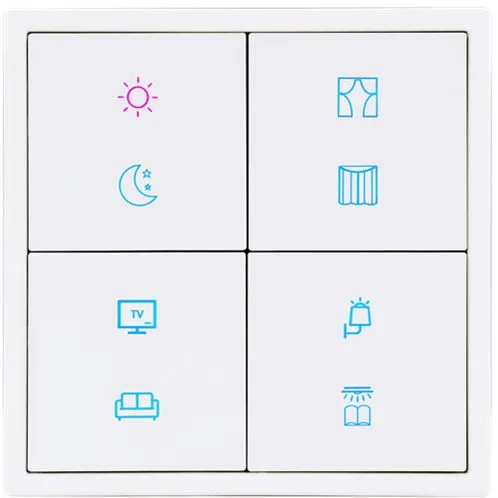 HDL Panel Tile Series 8 Button White HDL-M/PT4RB.1 — image 1