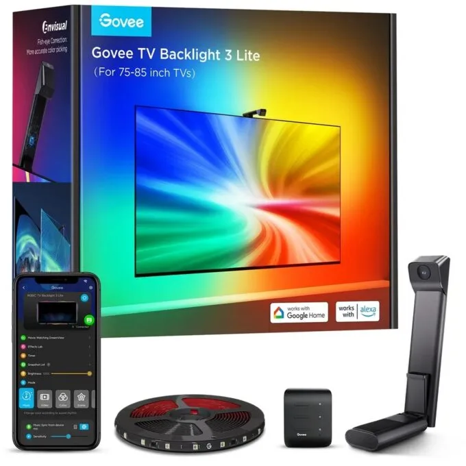Govee H6099 TV Backlight 3 Lite | LED lighting | for TV 75-85 inches, RGBICW, Wi-Fi+Bluetooth — image 1
