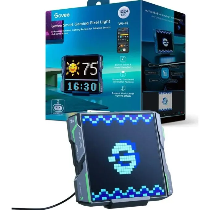 Govee Gaming Pixel Light | LED panel | 185*150*35mm, 1024 LEDs, 2.4GHz Wi-Fi + Bluetooth — image 1