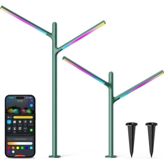 Govee RGBICW Garden Lights | Garden LED lighting | RGBWW, 1100 Lm, 2.4GHz Wi-Fi + Bluetooth, IP66 — image 2