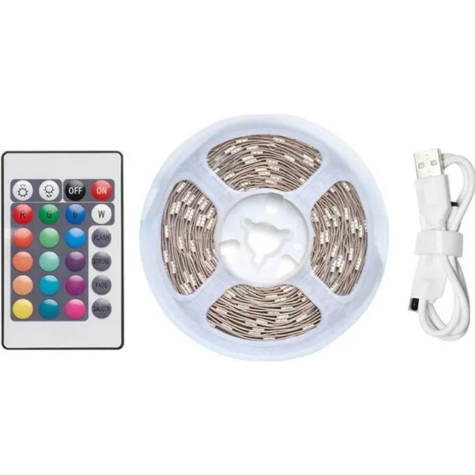 Vention RGB FPC LED with USB 5V 5m remote control — image 1