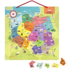 Janod Map of Poland 69 magnets