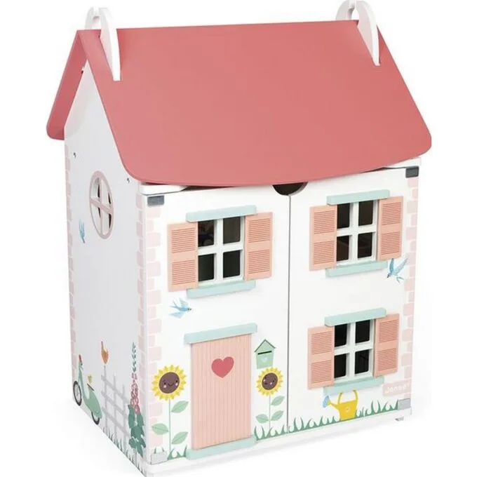 Lilliputiens Wooden dollhouse with 15 accessories J06467 — image 2