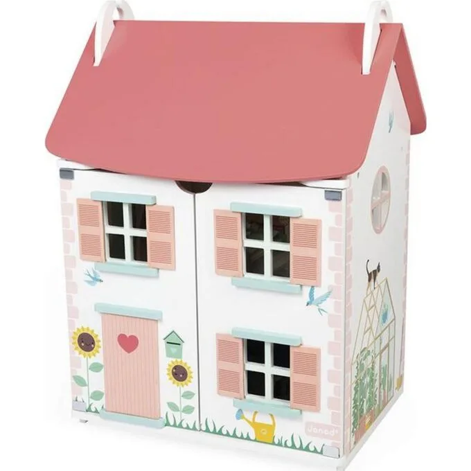Lilliputiens Wooden dollhouse with 15 accessories J06467 — image 3