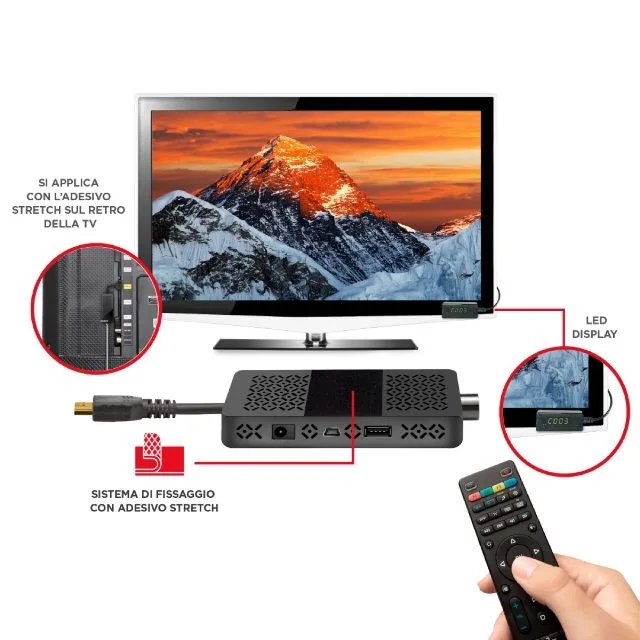 GBC JollyLine JL43703 Full HD DVB-T2 Stick Receiver with HDMI — image 3