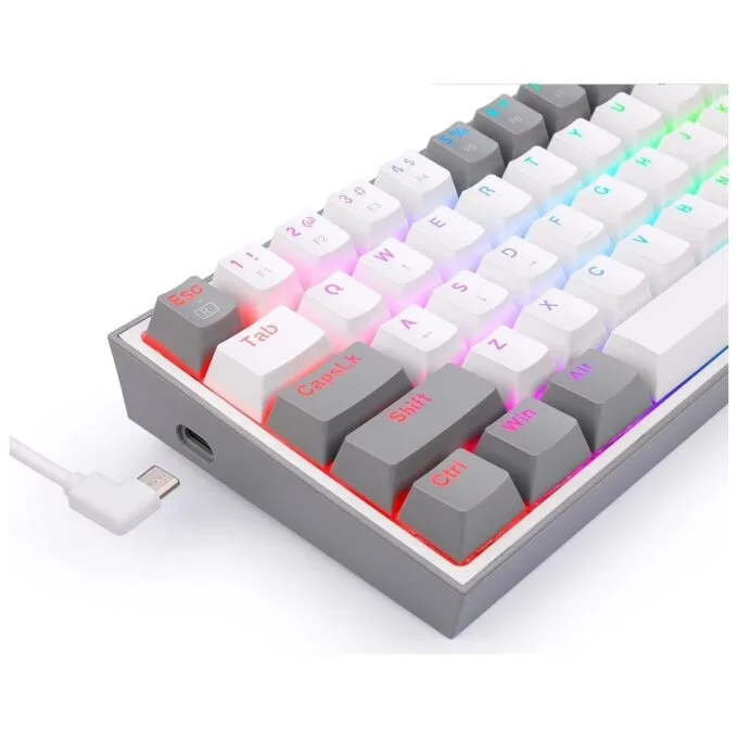 Redragon K617 Fizz RGB white/grey — image 7