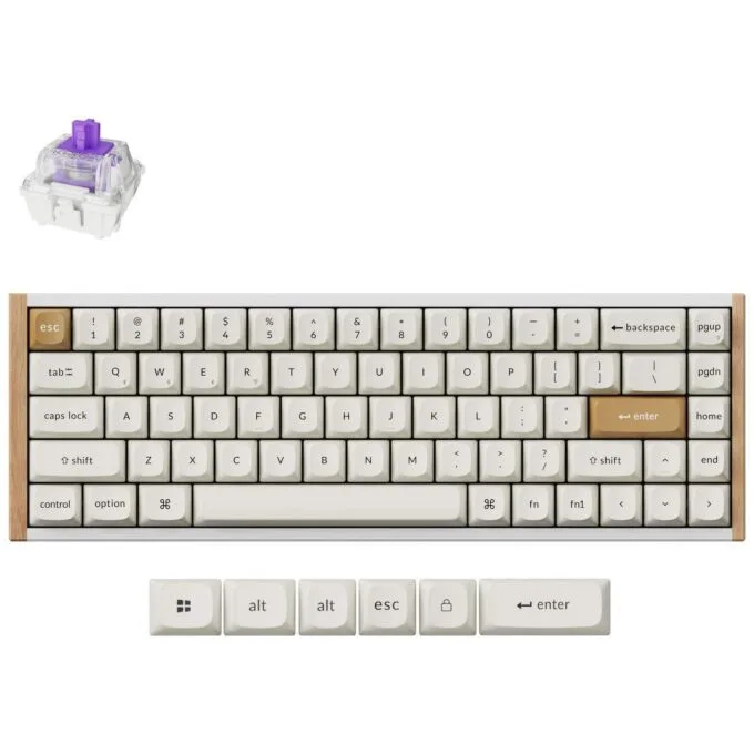 Keychron K6H-Q1 65% Magnetic White — image 2