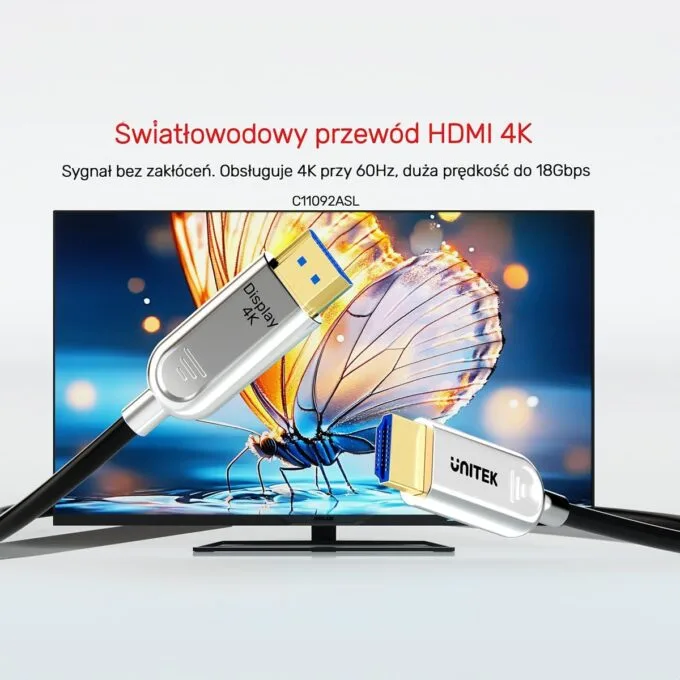 Unitek Optical cable HDMI 2.0 AOC 4K 60Hz 50 m — image 7