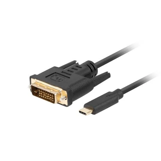 Lanberg USB-C - DVI-D (24+1) 3m black — image 1