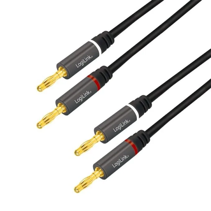 LogiLink audio, banana plug 5.0m — image 1