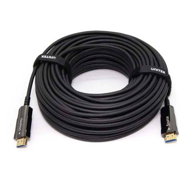 Unitek HDMI 2.0 optical cable AOC 4K 60Hz 50m black — image 10
