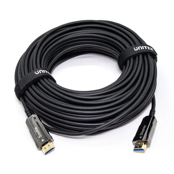 Unitek HDMI 2.0 optical cable AOC 4K 60Hz 50m black — image 9