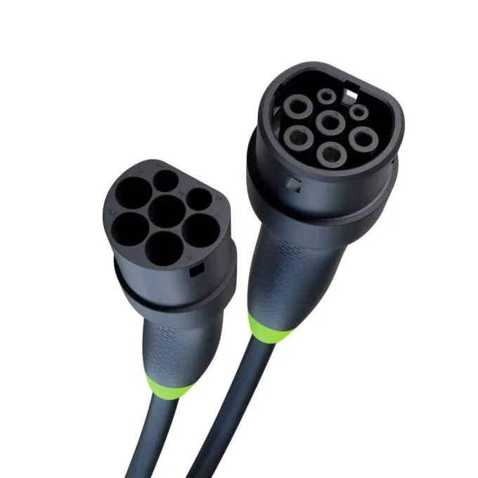 Green Cell GC Snap Cable EV Type 2 11kW 5m 16A for charging Tesla Model Y 3 S X, Kia EV6, VW ID.4, ID.5, BMW i4, iX, Ford Mach-E — image 2