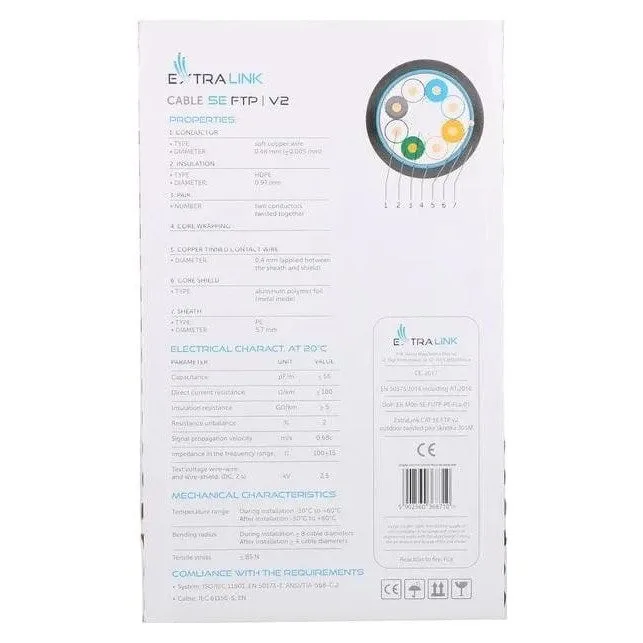Extralink CAT5E FTP (F/UTP) V2 External 100m — image 7