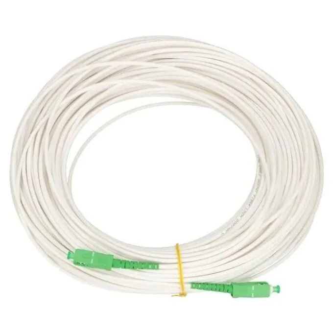 Extralink SC/APC-SC/APC | LSZH, Unimodal, Simplex, G.657A1, 3mm, 60m, white — image 1
