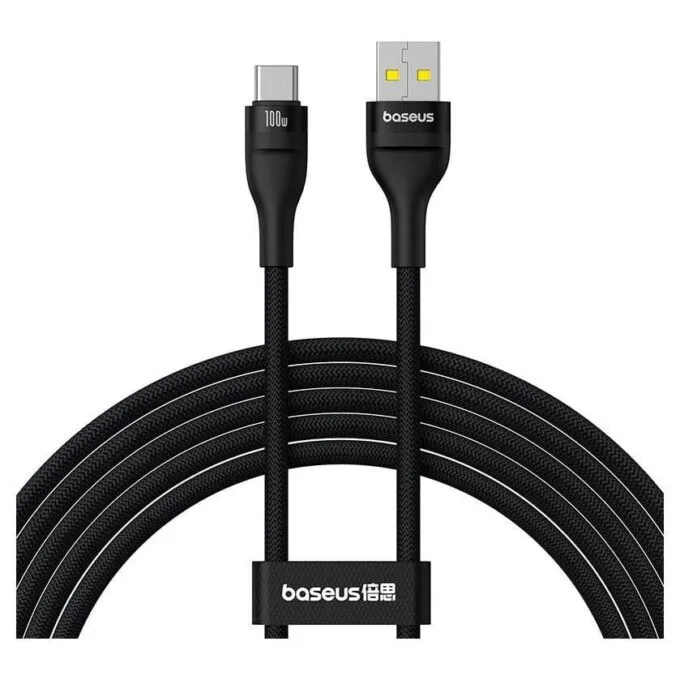 Baseus Flash 2 USB-A - USB-C 100W, 2m black — image 1