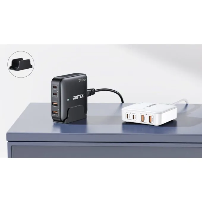 Unitek Desk Charger GAN 70W 2xUSB-A 2xUSB-C — image 16
