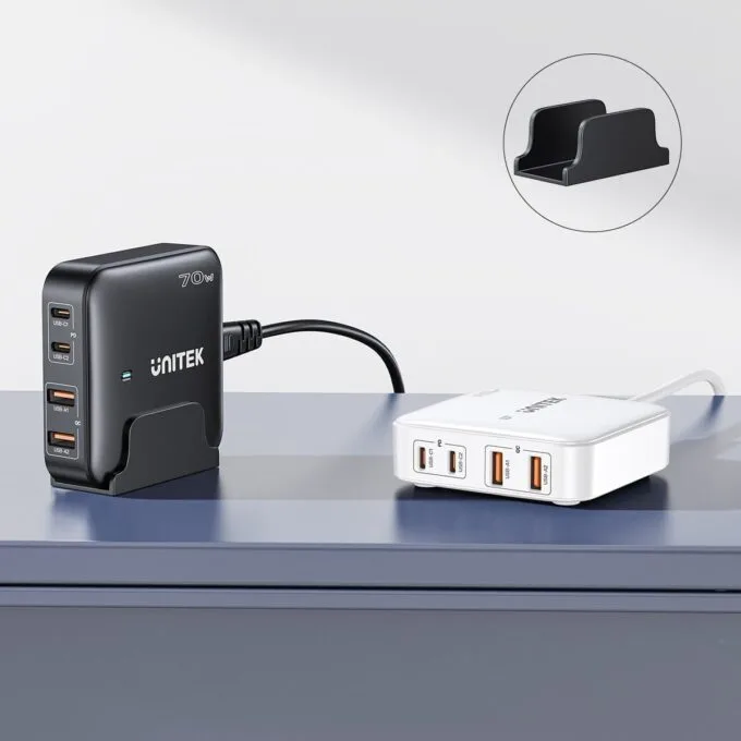Unitek Desk Charger GAN 70W 2xUSB-A 2xUSB-C — image 6