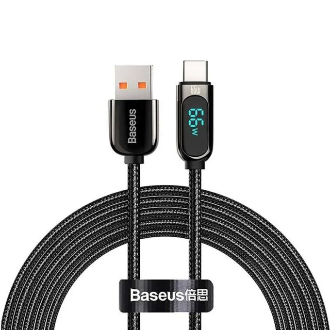 Baseus Display USB to USB-C, 66W, 1m (black) — image 1