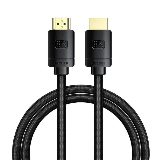 Baseus High Definition Series HDMI 2.1, 8K 60Hz, 3D, HDR, 48Gbps, 1m (black) — image 1