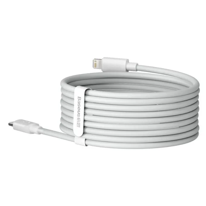 Baseus Simple Wisdom USB-C for Lightning, PD, 20W, 1.5m (white) 2 pcs. — image 7