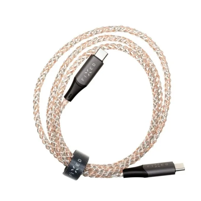 Fixed USB-C/USB-C and PD support, 1.2 m, 60 W, Rainbow — image 2