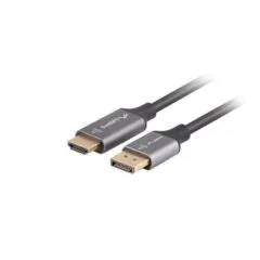 Lanberg Displayport cable - HDMI M/M 4K 1m black and silver
