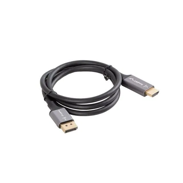 Lanberg Displayport cable - HDMI M/M 4K 1m black and silver — image 4