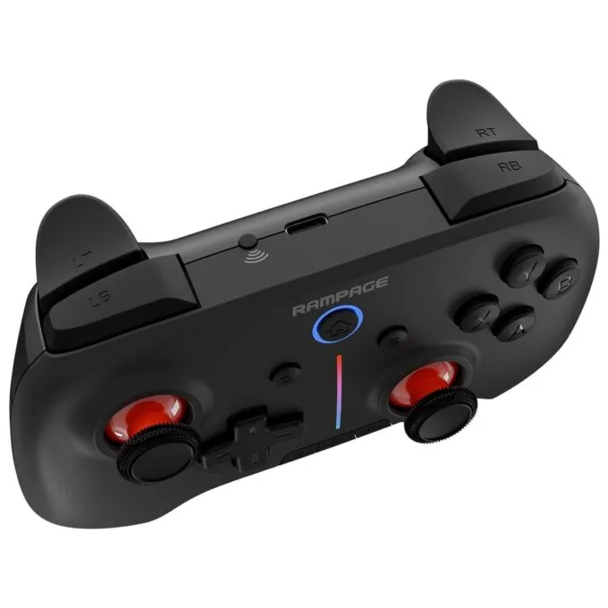 Rampage Hydra Pro Pad Wireless RGB 2.4G Hall, Magnetic Drains Black — image 3
