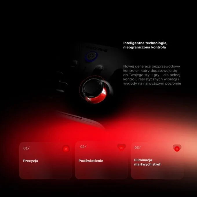 Rampage Hydra Pro Pad Wireless RGB 2.4G Hall, Magnetic Drains Black — image 8