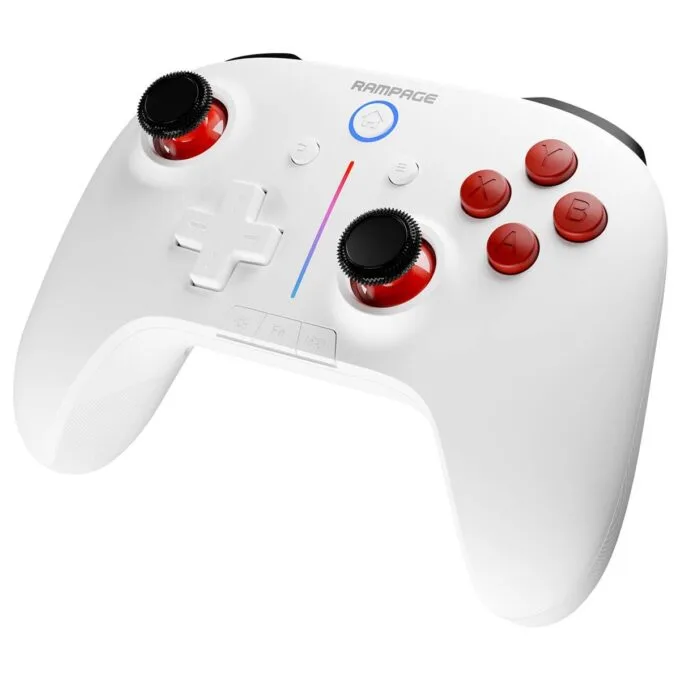 Rampage Hydra Pro Pad wireless RGB 2.4G Hall, magnetic discharges white — image 1