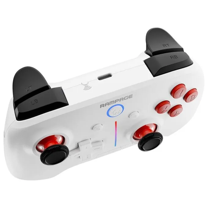 Rampage Hydra Pro Pad wireless RGB 2.4G Hall, magnetic discharges white — image 4