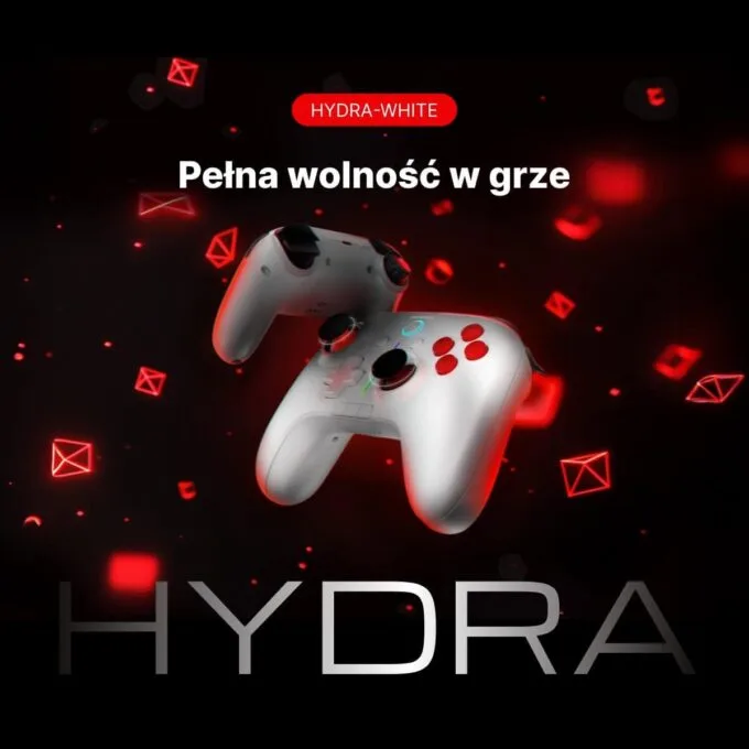 Rampage Hydra Pro Pad wireless RGB 2.4G Hall, magnetic discharges white — image 8