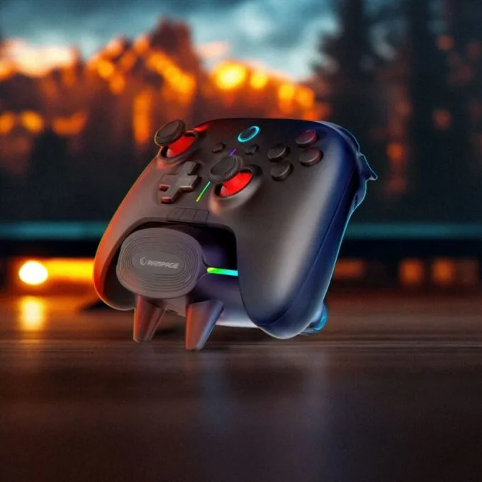 Rampage Hydra Pro Pad wireless RGB 2.4G Hall, magnetic triggers with charging station black — image 11