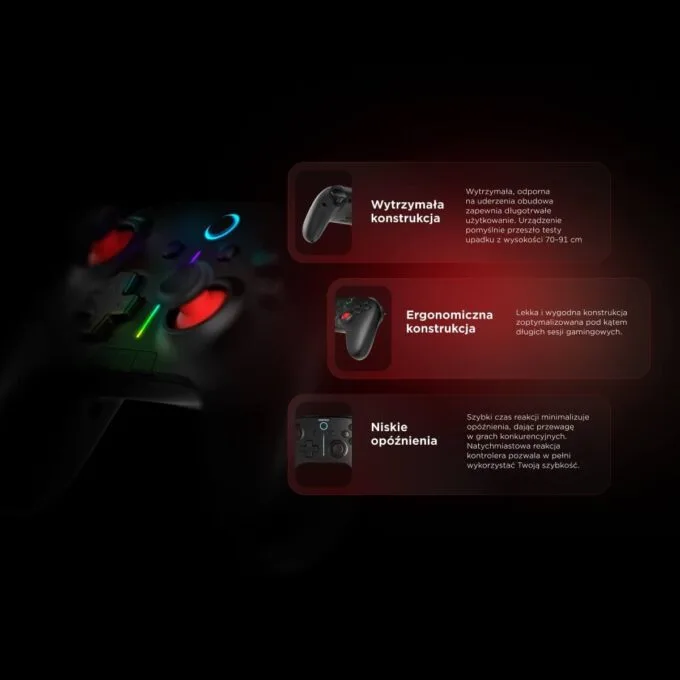 Rampage Hydra Pro Pad wireless RGB 2.4G Hall, magnetic triggers with charging station black — image 14