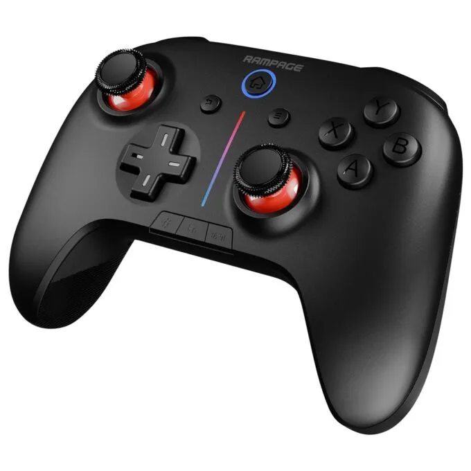 Rampage Hydra Pro Pad wireless RGB 2.4G Hall, magnetic triggers with charging station black — image 3