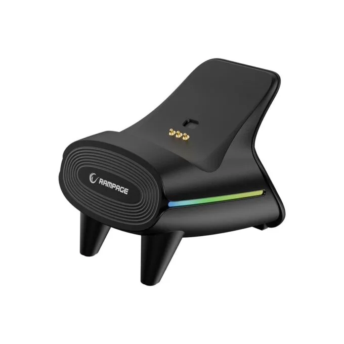 Rampage Hydra Pro Pad wireless RGB 2.4G Hall, magnetic triggers with charging station black — image 6