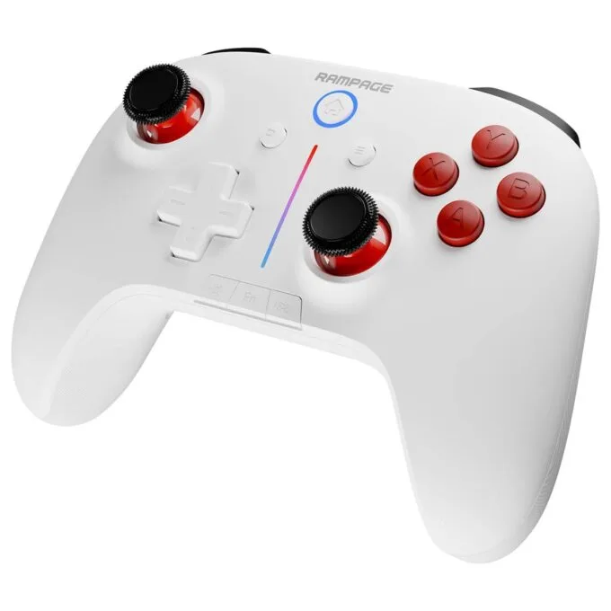 Rampage Hydra Pro Pad Wireless RGB 2.4G Hall, magnetic triggers with white charging station — image 3