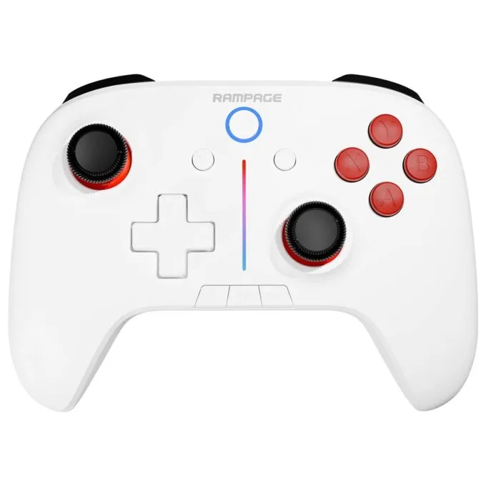 Rampage Hydra Pro Pad Wireless RGB 2.4G Hall, magnetic triggers with white charging station — image 4