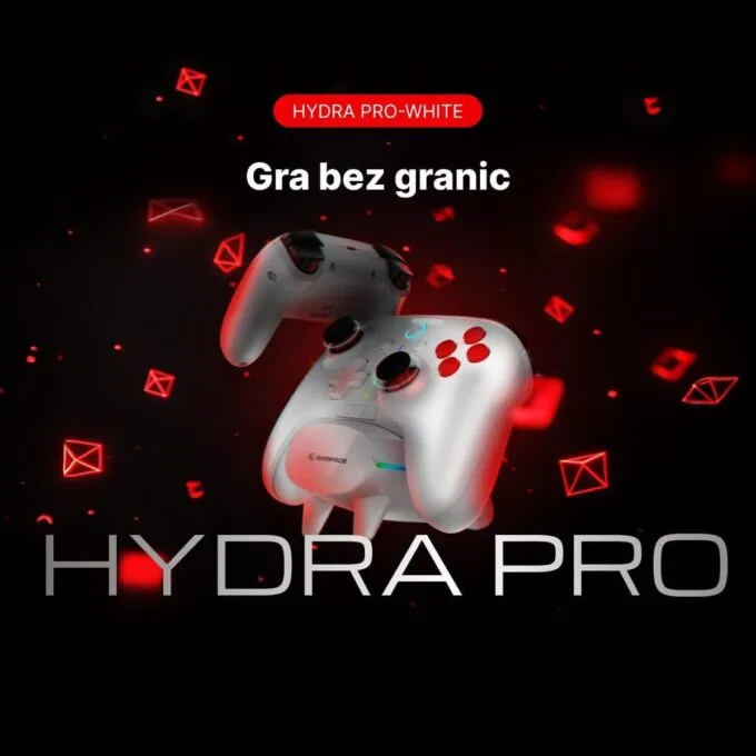 Rampage Hydra Pro Pad Wireless RGB 2.4G Hall, magnetic triggers with white charging station — image 9